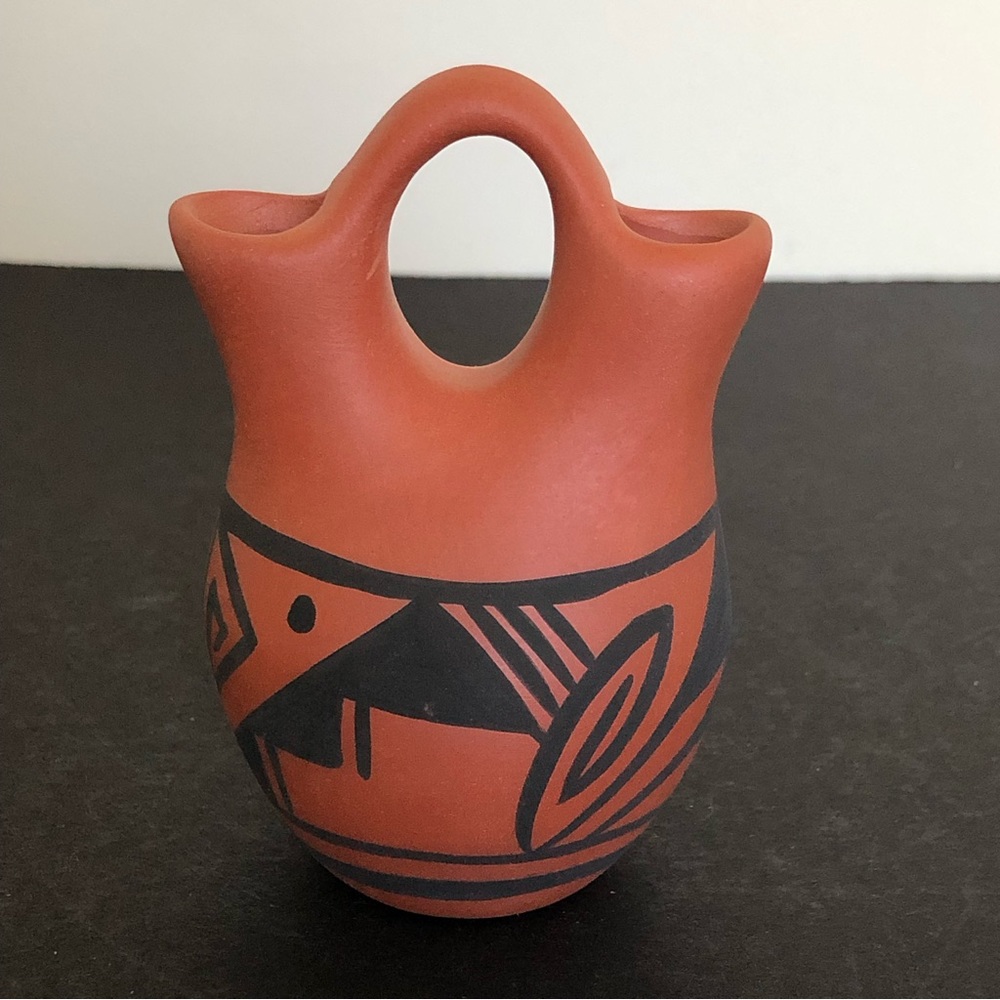 Southwestern Terracotta Double-Spout Vase